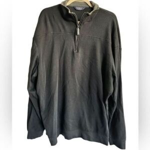 EUC Roundtree &Yorke Men’s Long Sleeve 1/4 Zip Pull Over Sweater Jacket Size XXL